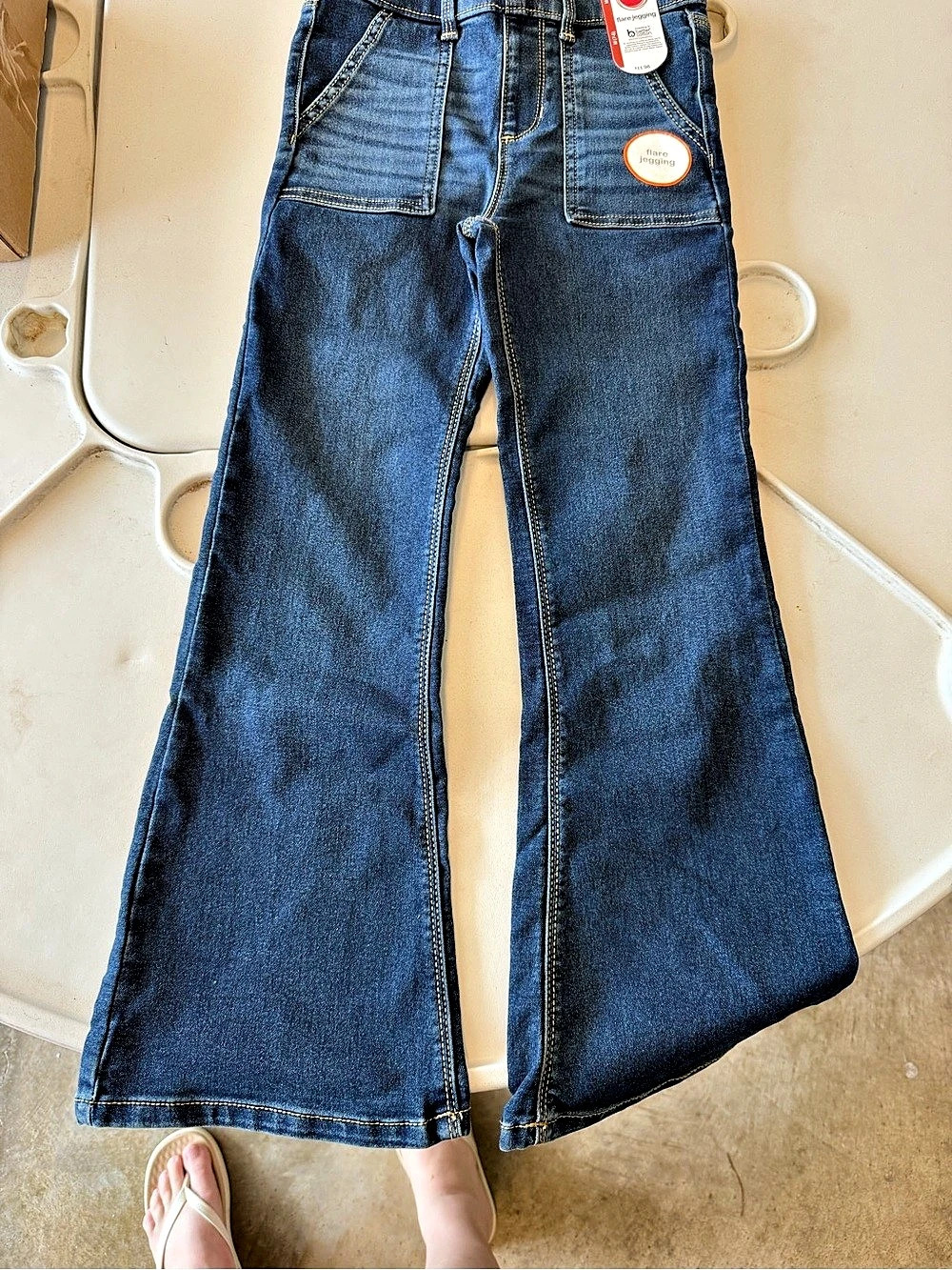 Flare Jegging Flare Jeggings in Blue Girls M (7-8) NWT